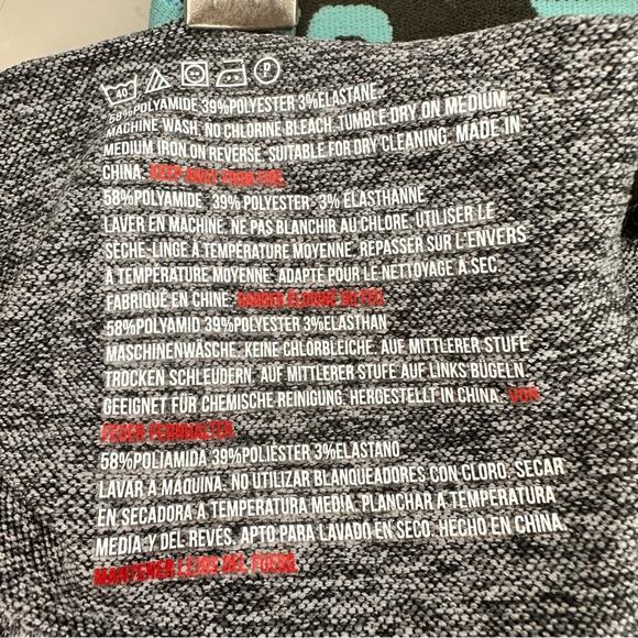 GYMSHARK Flex Leggings Gray & Teal Dry Moisture size XS - Picture 6 of 6